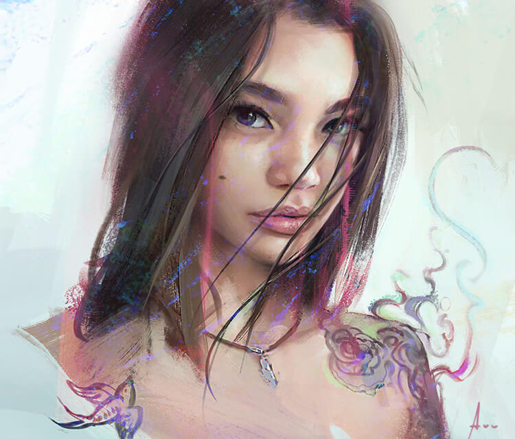 Camila digitalart by Aleksei Vinogradov