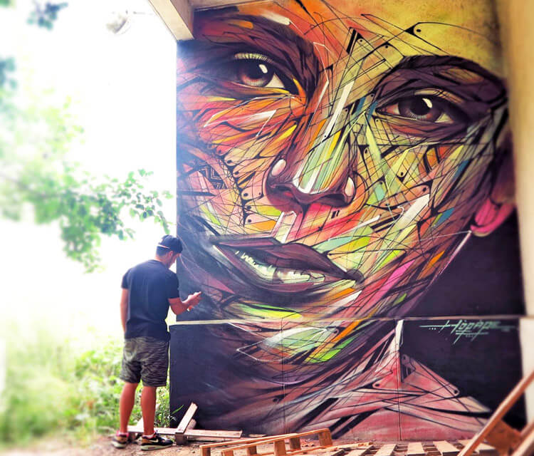 Limours streetart by Alex Hopare