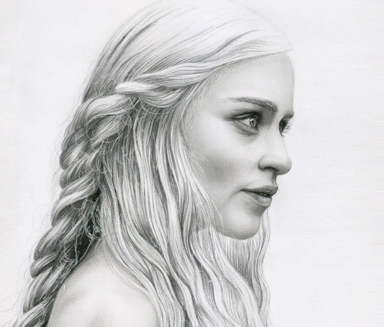 Daenerys Targaryen drawing by Bajan Art