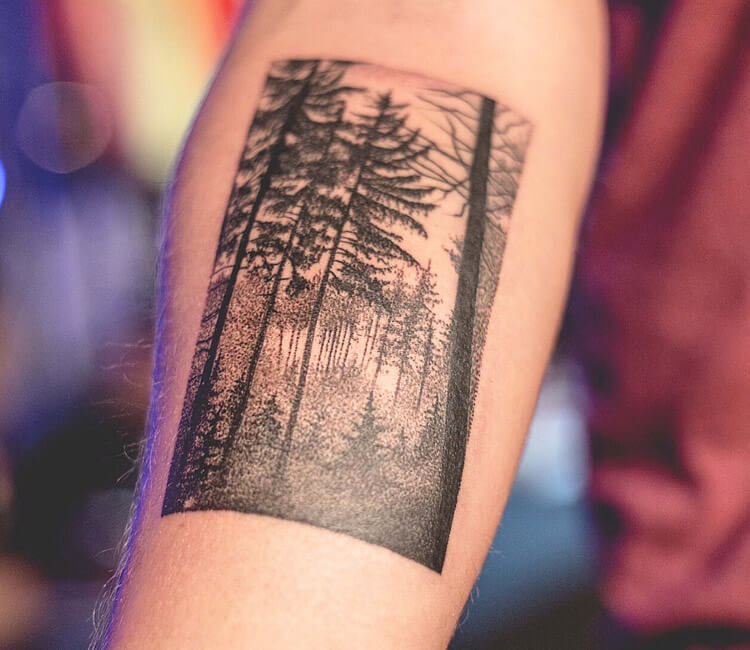 Forrest tattoo by Bambi Tattoo