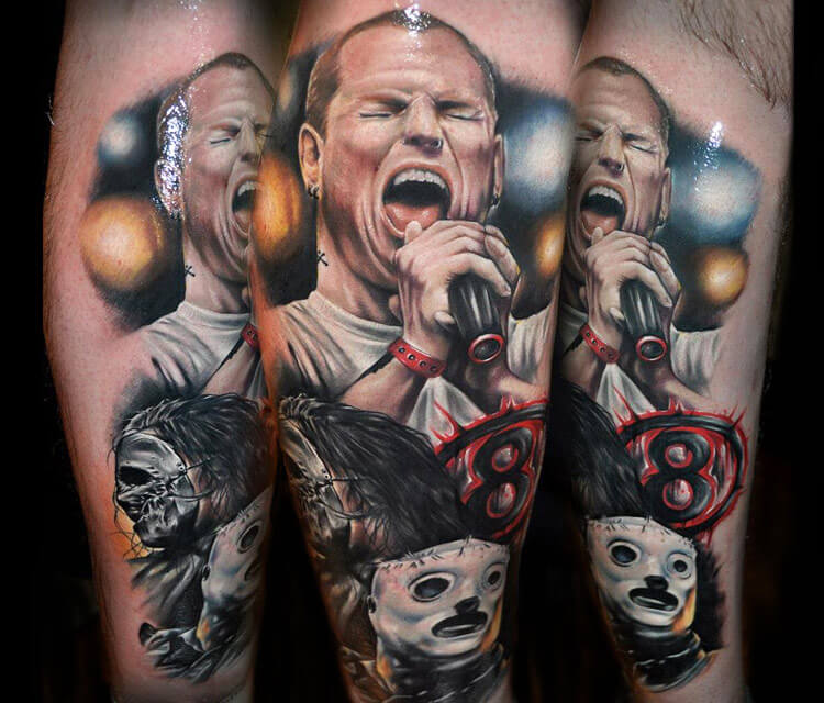 Slipknot - Corey Taylor tattoo by Benjamin Laukis