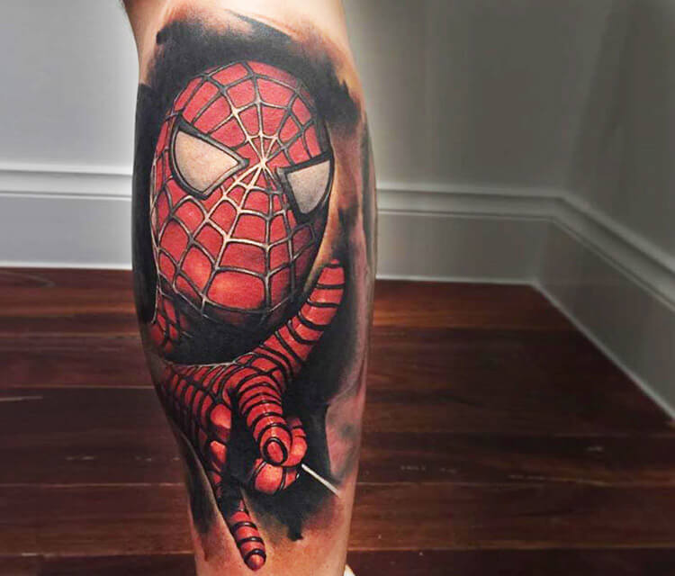 Spiderma tattoo by Benjamin Laukis