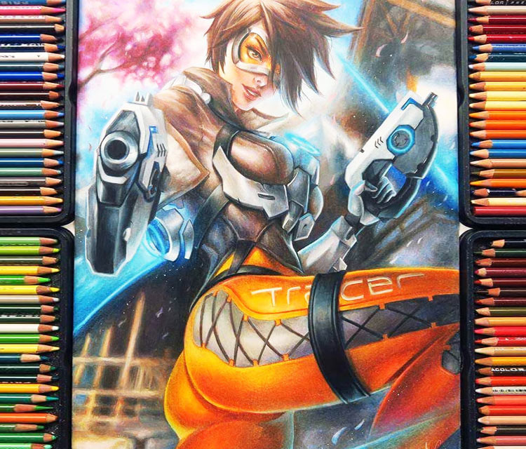 Tracer pencil drawing by Blondynki Tez Graja