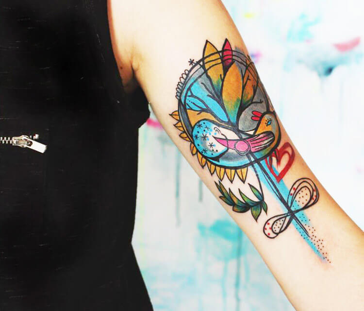 Birds tattoo by Bumpkin Tattoo