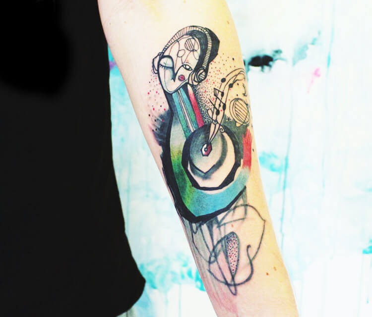My Music tattoo by Bumpkin Tattoo