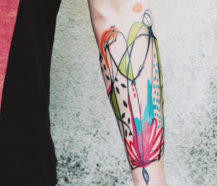 One love tattoo by Bumpkin Tattoo