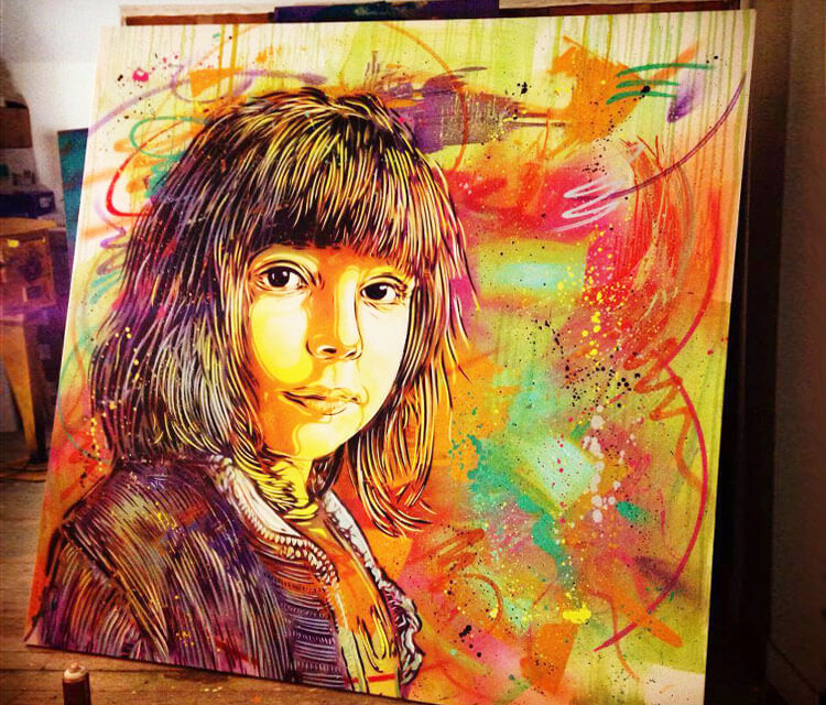 Abstract child portrait by C215