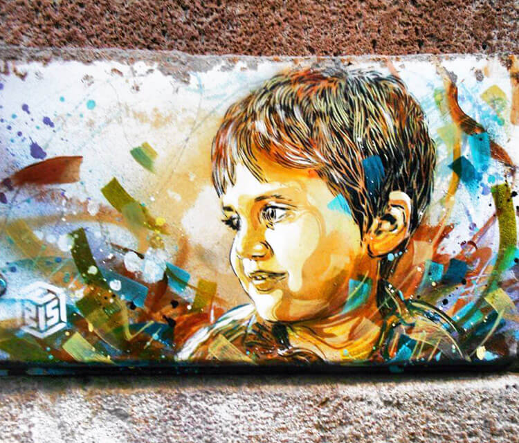 Child abstract portrait by C215