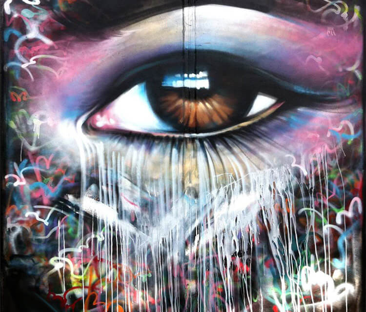 eye graffiti by Dan DANK Kitchener