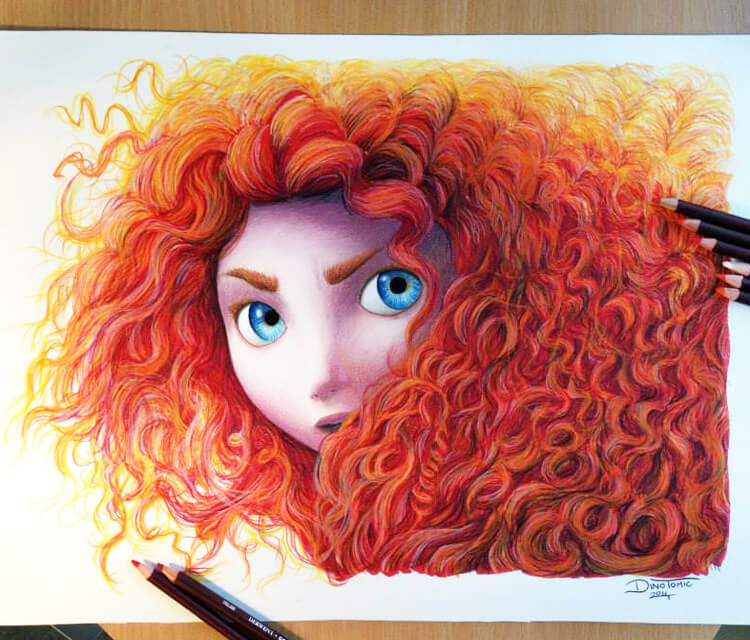 Merida from Brave by Dino Tomic