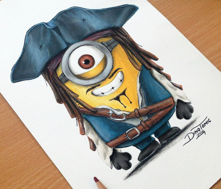 Minion Sparrow drawing by Dino Tomic