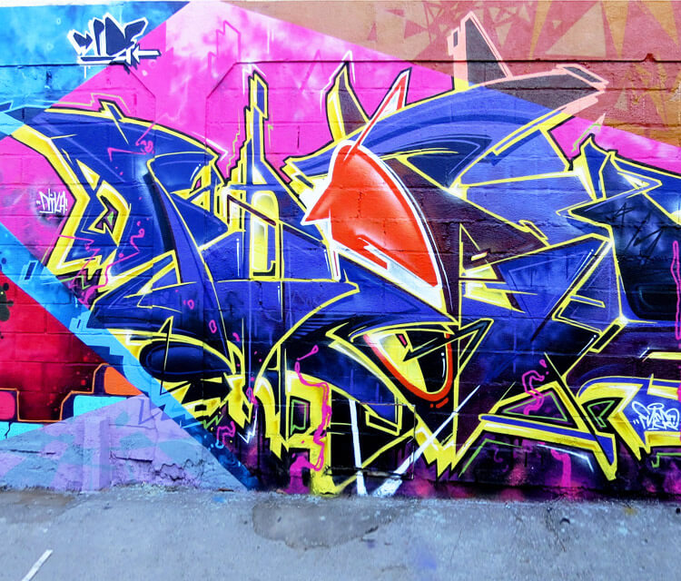 Graffiti wall 3 graffiti by Fhero Art