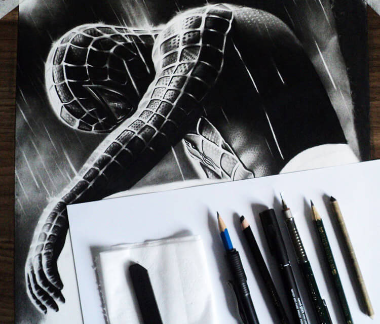 Spiderman drawing by Guilherme Silveira