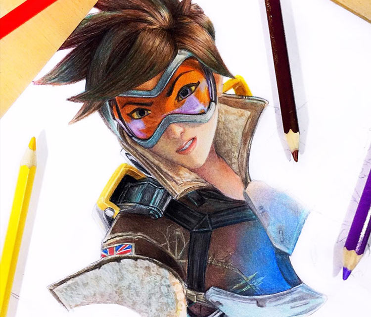 Tracer pencil drawing by Kristopher Lambertin