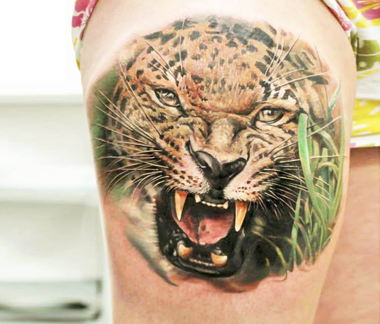 Tiger tattoo by Led Coult