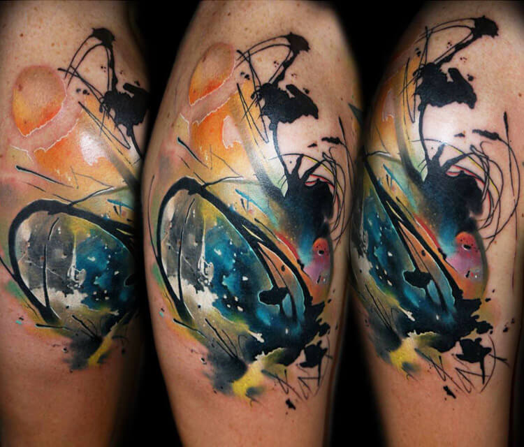 Abstract tattoo by Lehel Nyeste