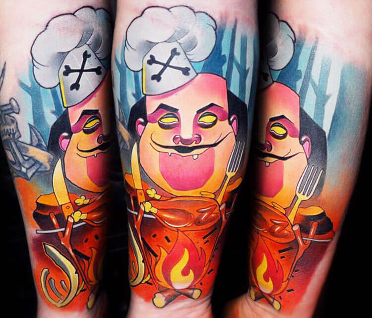 The Chef tattoo by Lehel Nyeste