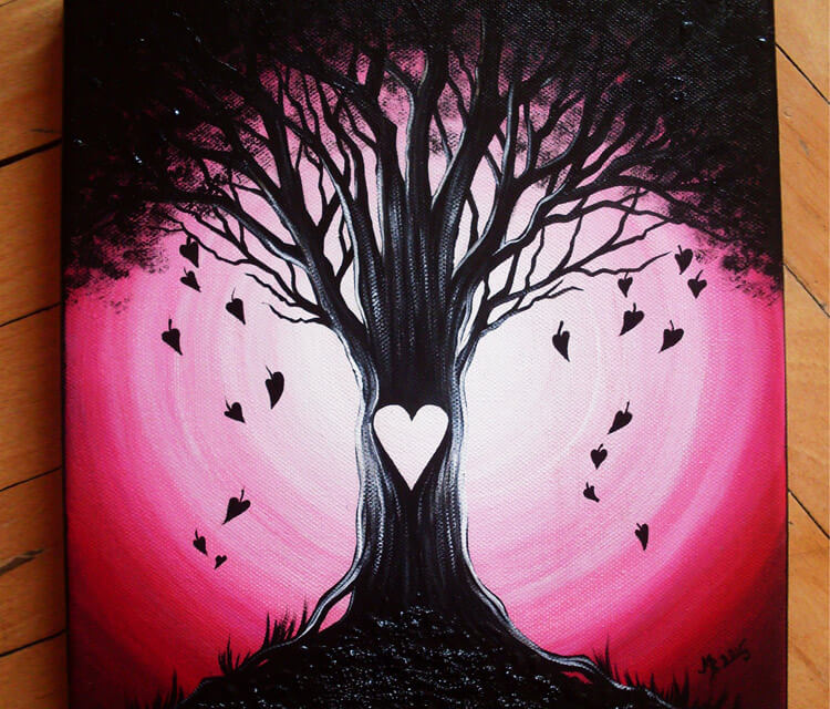 Love sometimes falls painting by Mirik Bodliak