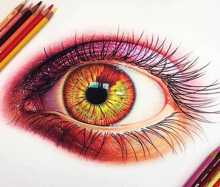 Red Eye drawing by Morgan Davidson