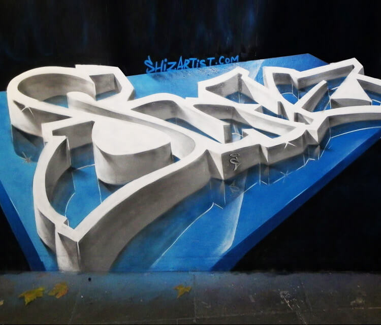 3D Graffiti by Mr Shiz
