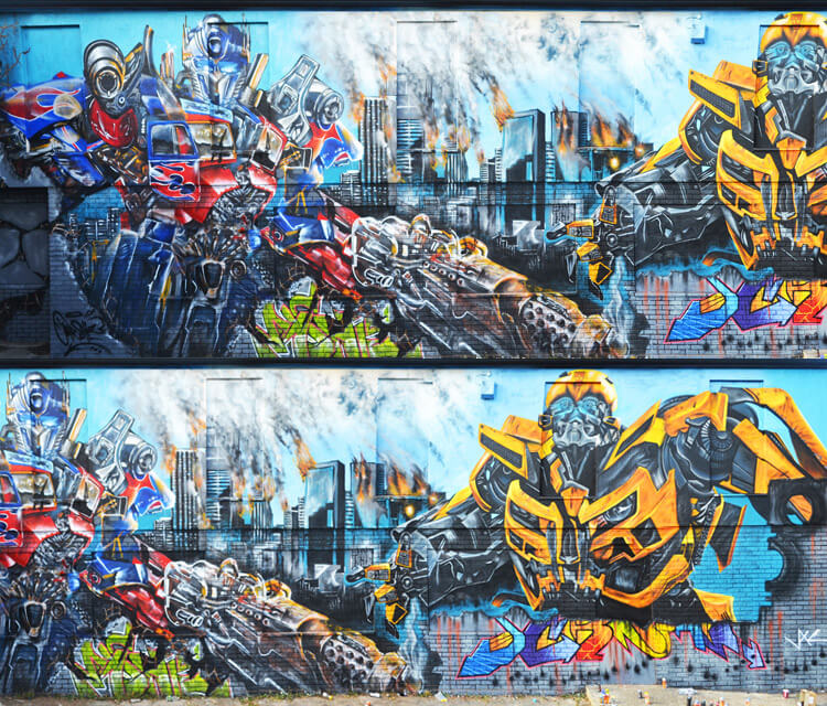 Transformers graffiti by Mr Shiz