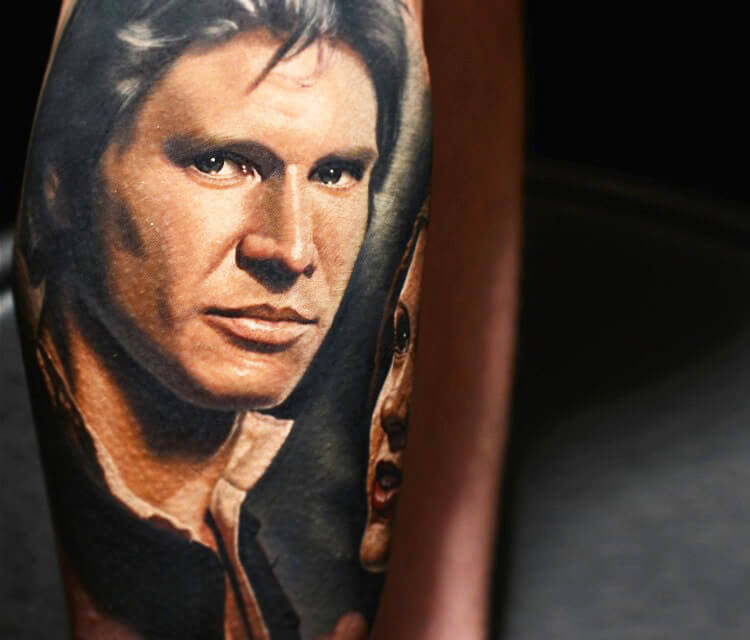 Han Solo tattoo by Nikko Hurtado