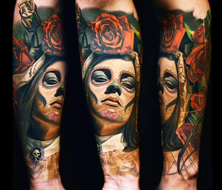 Muerte tattoo by Nikko Hurtado