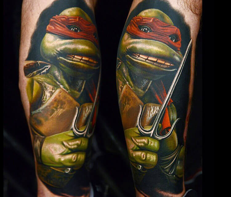 Tattoo of Teenage Mutant Ninja Turtles by Nikko Hurtado