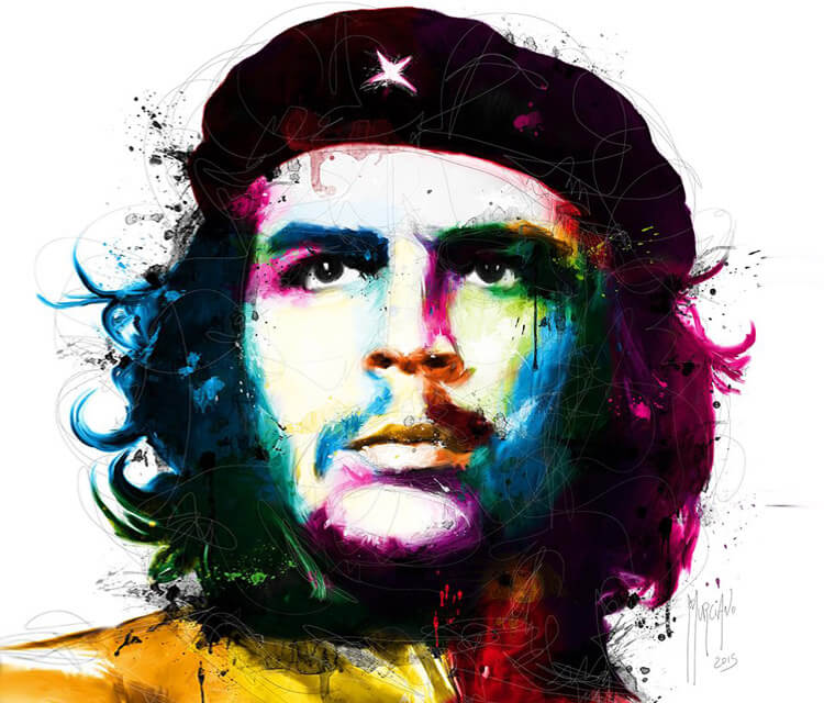 Viva La Revolucion, Che, mixed media by Patrice Murciano