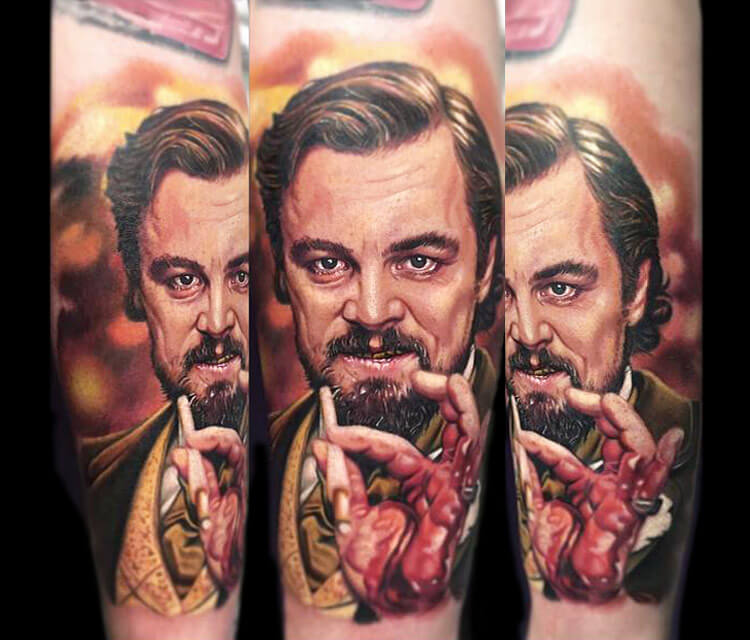 Calvin Candie portrait tats from Django Unchained by Paul Acker