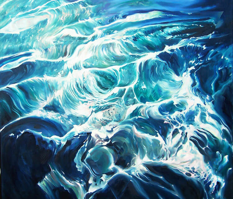Symbol of Water painting by Peter Zuffa Bodliak