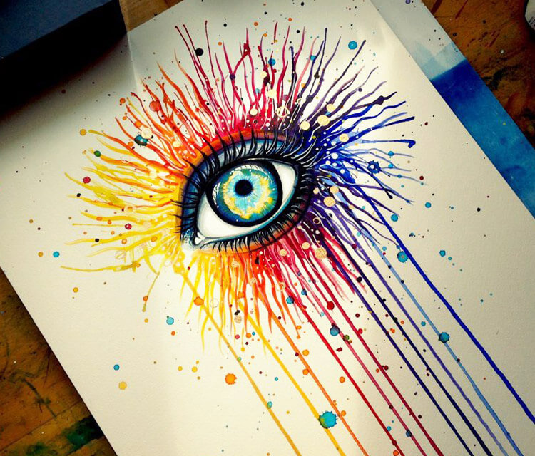 Rainbow Eye  by Pixie Cold