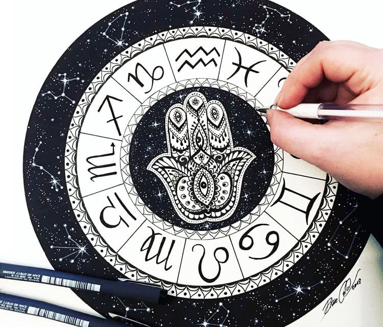 Zodiac Signs drawing by Pixie Cold