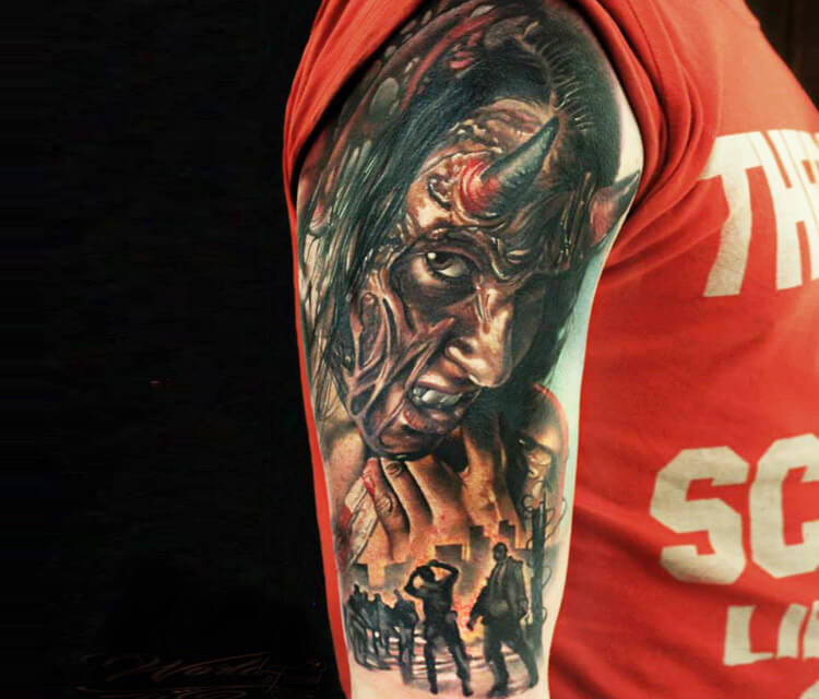 Devil in me tattoo by Sergey Shanko