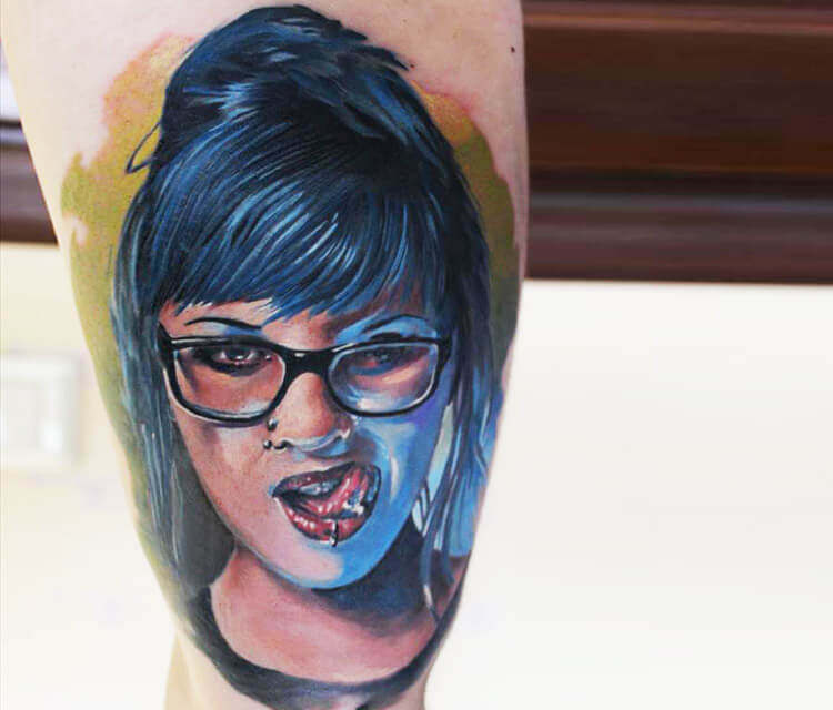 Girl tattoo by Sergey Shanko