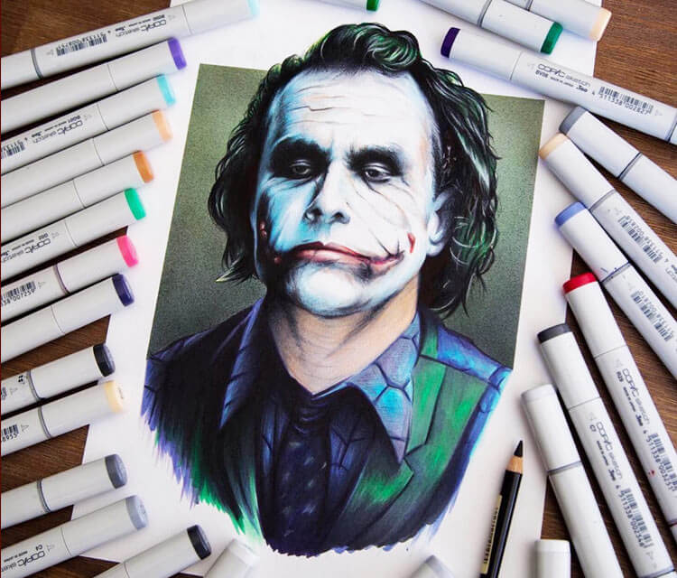 Joker drawing by Stephen Ward