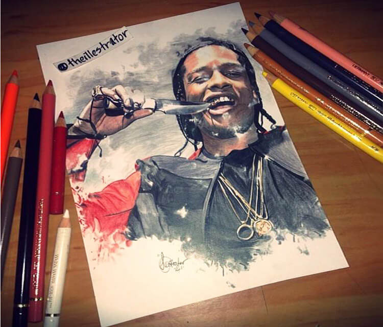 ASAP - Rocky drawing by The Illestrator. 