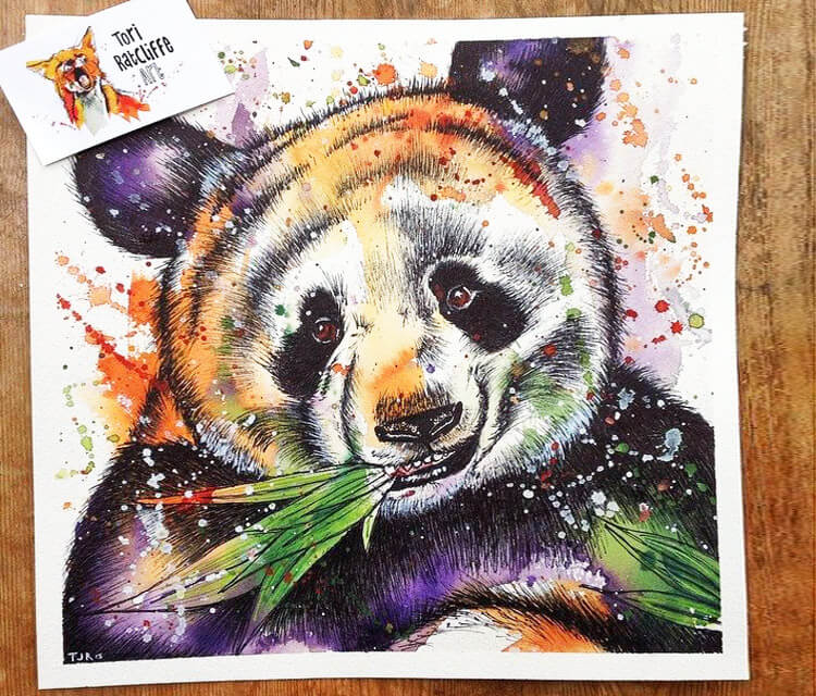 Panda by Tori Ratcliffe Art