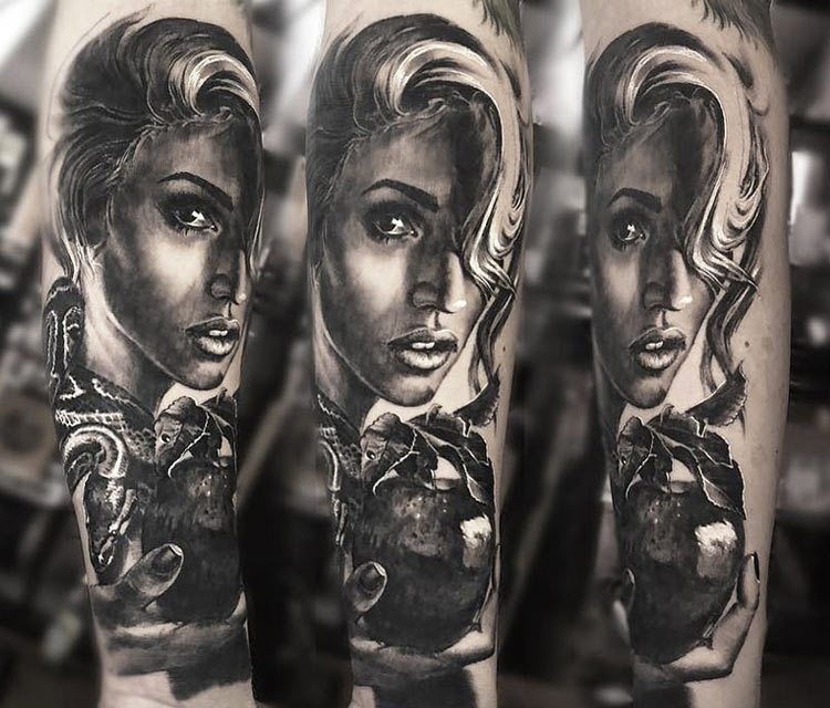 Eva tattoo by Valentina Ryabova