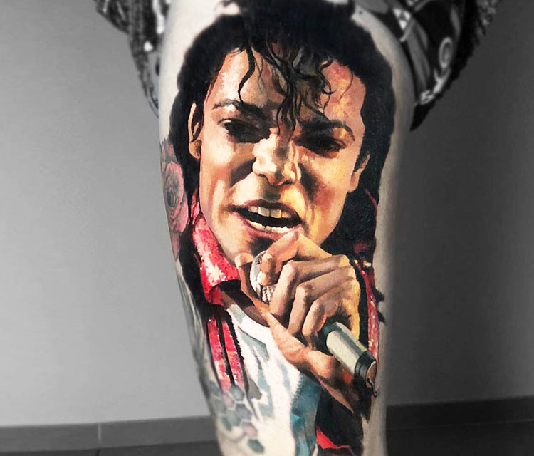 Michael Jackson tattoo by Valentina Ryabova