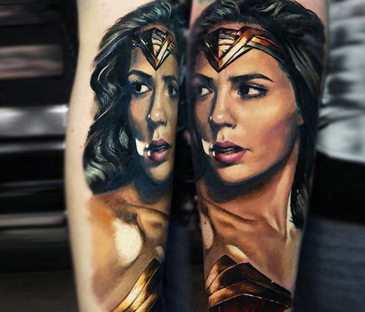 Wonder Woman tattoo by Valentina Ryabova