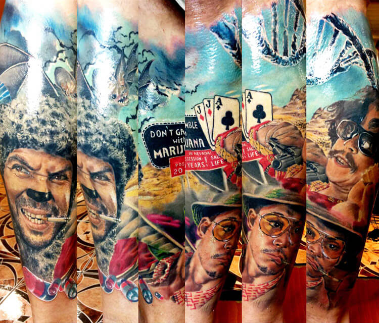 Fear and Loathing in Las Vegas tattoo by Zsofia Belteczky