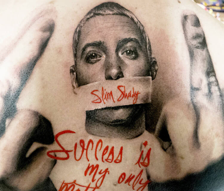Slim Shady, Eminem tattoo by Zsofia Belteczky